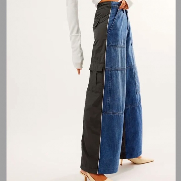 Ksubi Denim - KSUBI Baggy Jean Nylon Splice - size 24 NWT